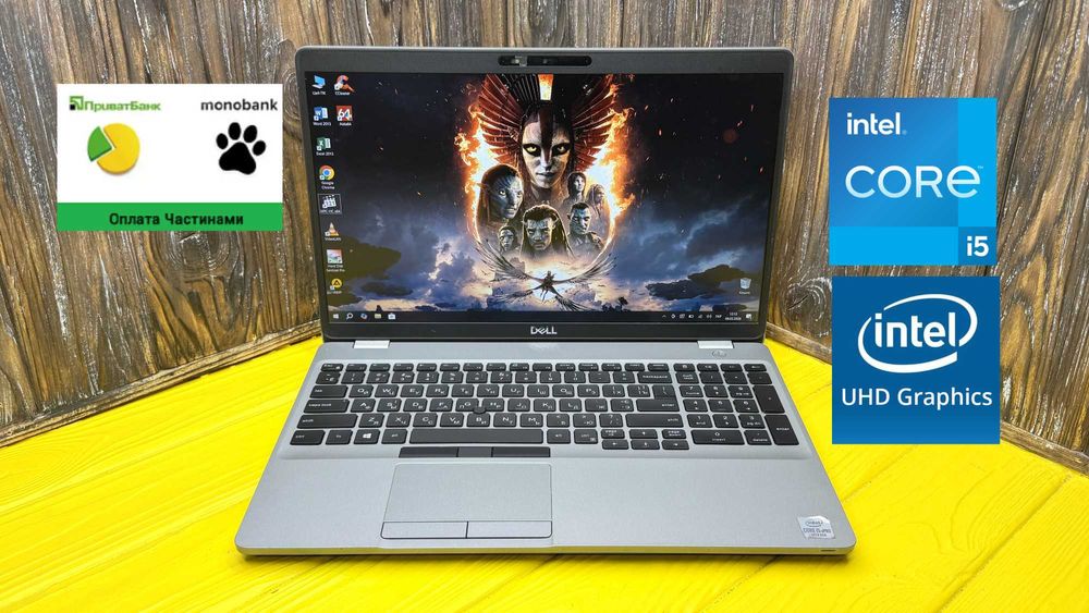 Офісний Ноутбук з Сенсорним Екраном Dell Iatitude 5510 /Core i5-10310U/ГАРАНТІЯ /є ОПТ