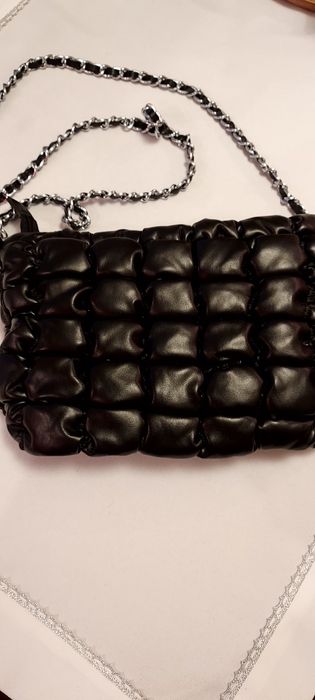 Torebka czarna skórka ekolog