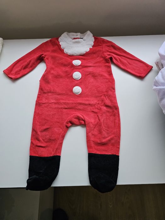 Fato Carnaval babygrow pai natal 12m