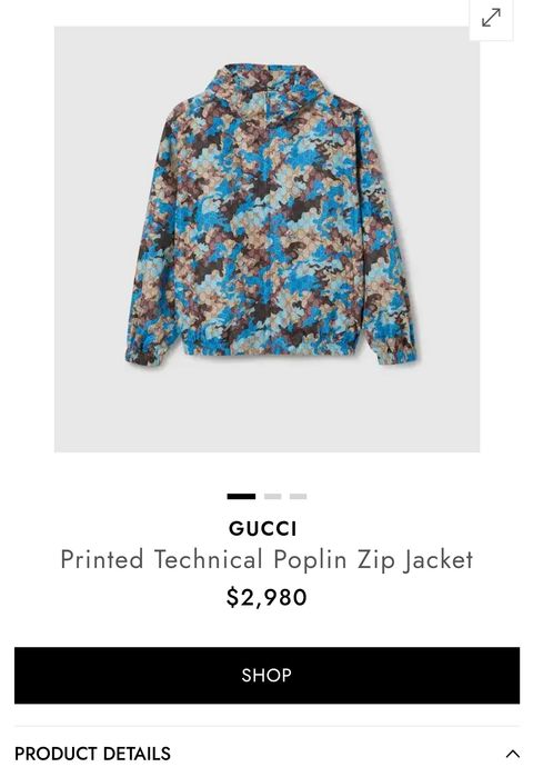 Kurtka lekka Kamuflaż Gucci L