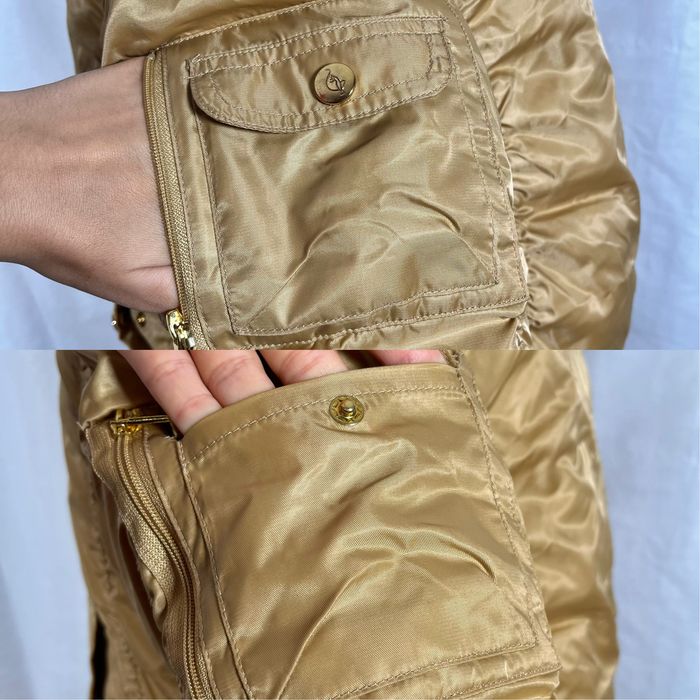 винтажный короткий пуховик baby phat 2000s y2k