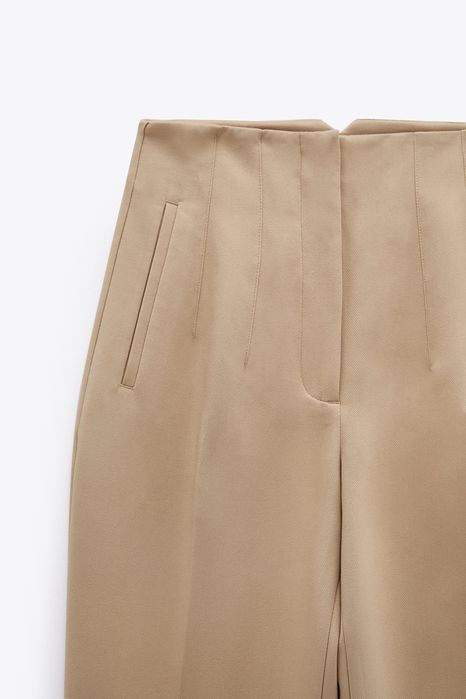 Spodnie wysoki stan do kostki / Zara / XL
