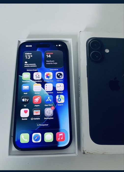 Iphone 16 novo na caixa 128GB