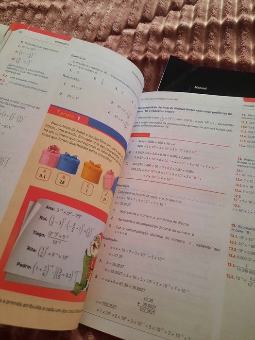 Manual escolar Matemática 8 ano Novos