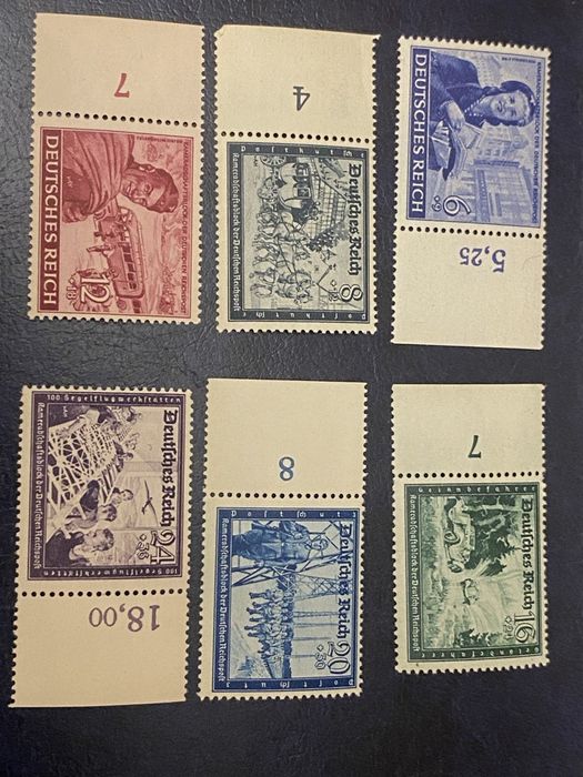 1944 Trzecia Rzesza. Reichspost. Kompletna seria.