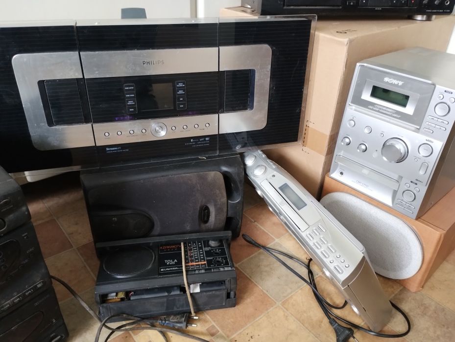 Radia magnetofony Sony Unitra Philips