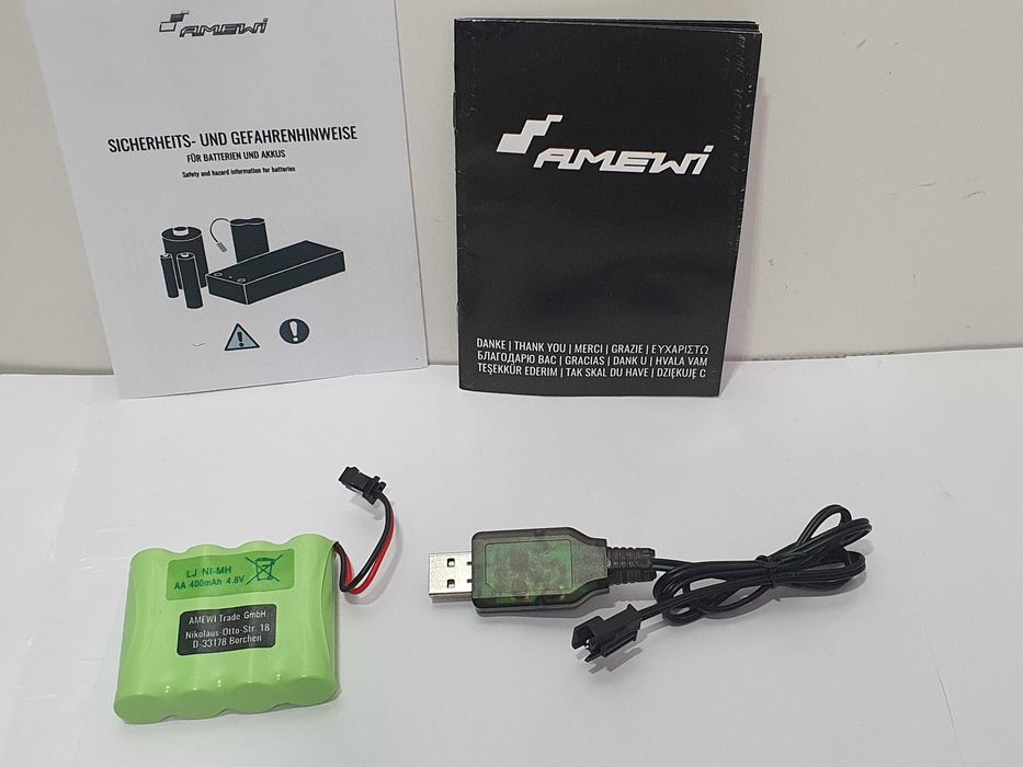 Akumulator AMEWI 4,8v 400mAh +ladowarka do zabawek sterowanych