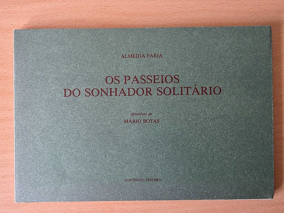 Livro "Os Passeios do Sonhador Solitário" de Almeida Faria