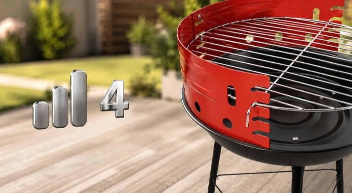 Solidny Grill Węglowy Ogrodowy
