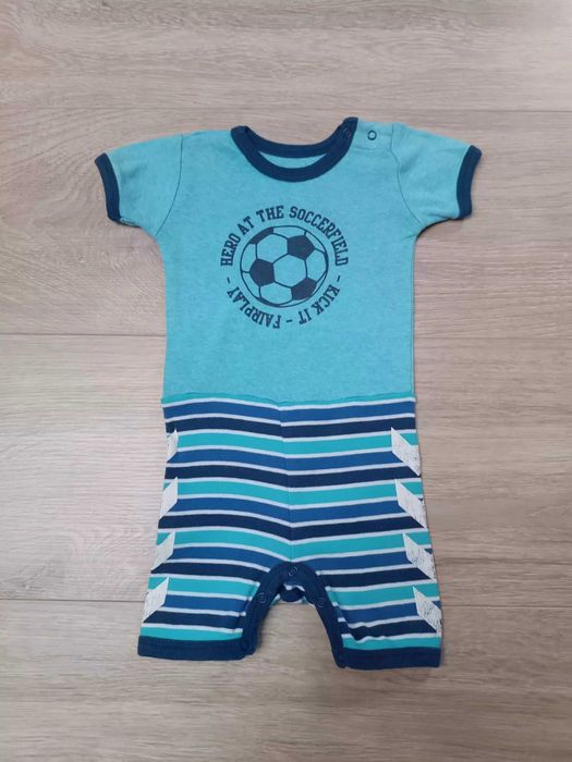 Rampers niebieski krótki rękaw piłka nożna 'Hummel' 56