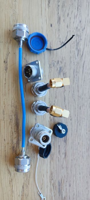 Набір RF розʼємів SMA / N-type, кабелі, антени (8 шт)