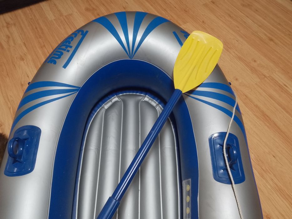 Ponton dmuchany z wiosłem