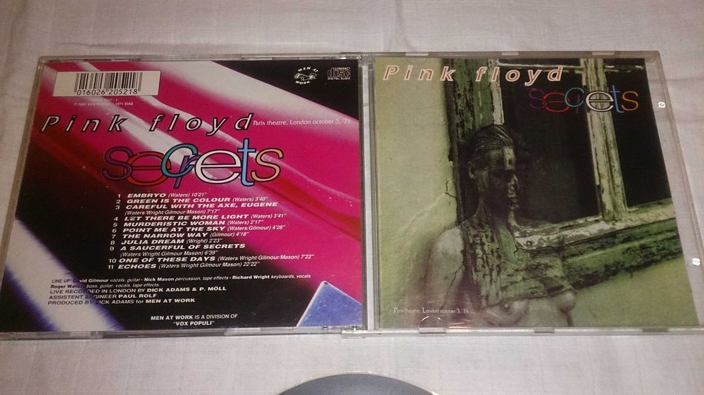 pink floyd (secrets) "paris theatre london october 3, 71" - cd raro