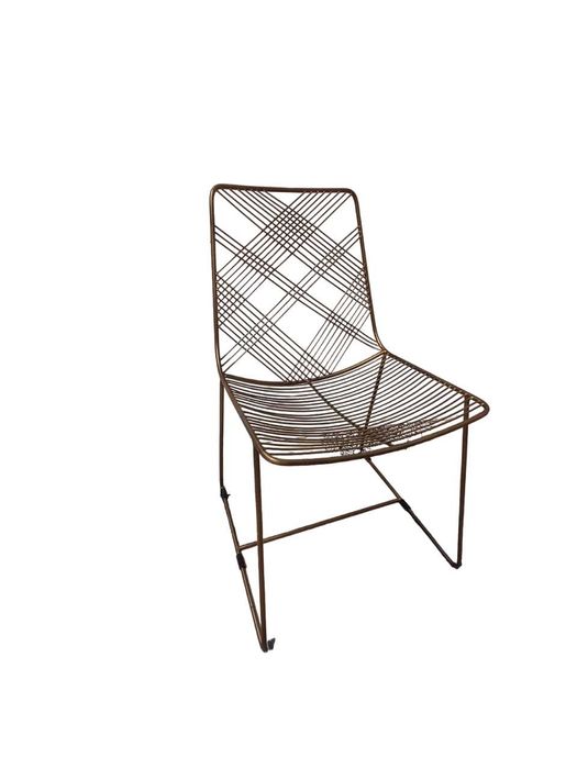 Cadeira metal dourado