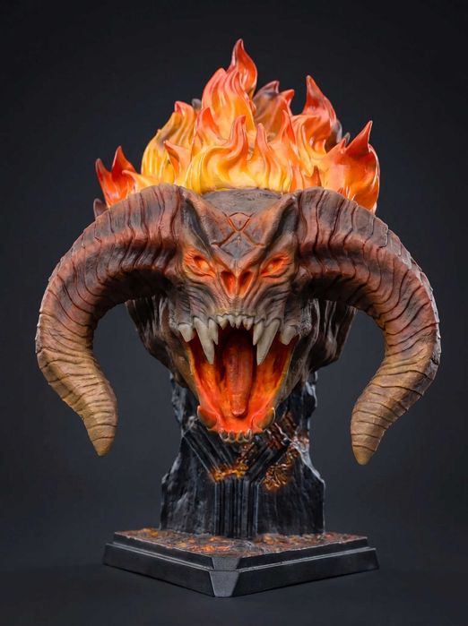 Balrog – Busto Impresso em 3D e Pintado à Mão | The Lord of the Rings | NexoStudios