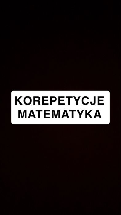 Korepetycje z matematyki
