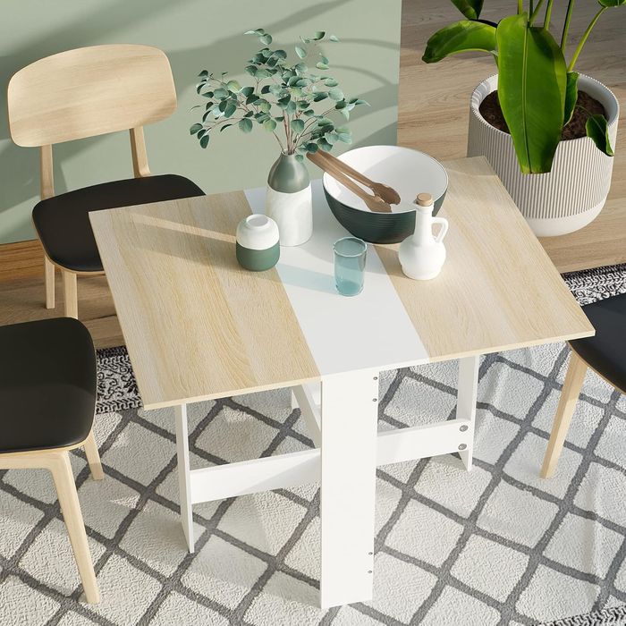 Mesa desdobrável com duas asas cozinha sala 103 x 76 x 73,5 cm - NOVA