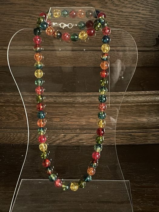 Kpl korale i bransoletka  z bursztynu