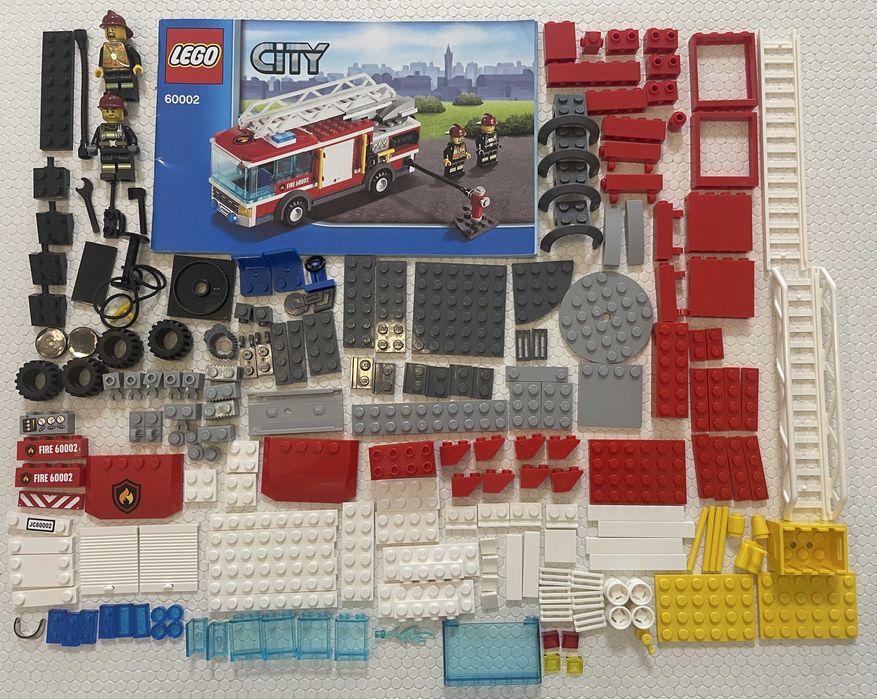 Lego – town - city - fire truck- 60002 – supercompleto & impecável!!!