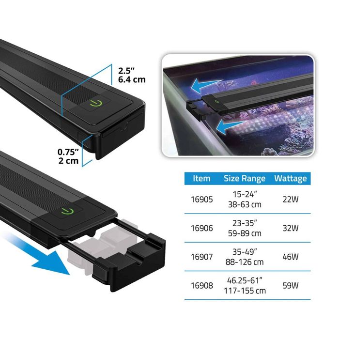 Calha led Fluval Reef 4.0 32w