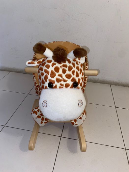 Homcom - Cavalo de balanço desenho girafa