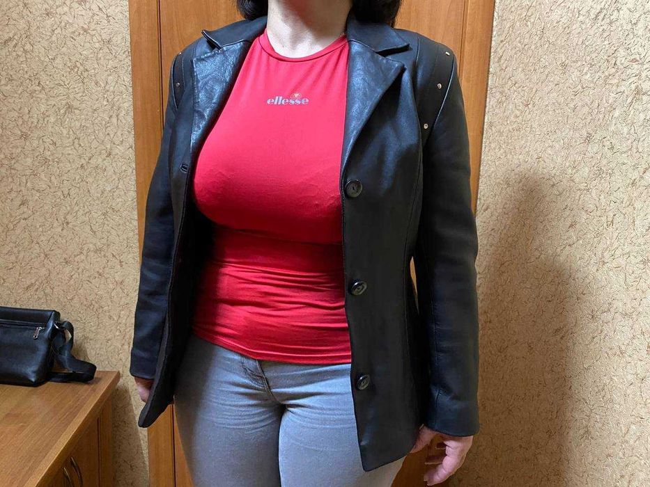 Шкіряний піджак жіночий. Натуральна шкіра