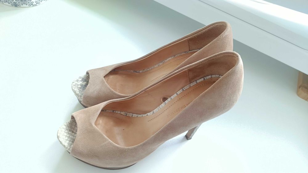 Eleganckie szpilki na platformie ZARA Woman, rozmiar 39