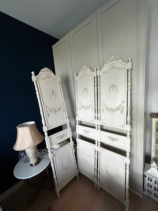 parawan, biały do sypialni