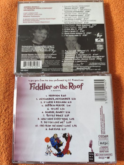 Płyty CD dla miłośników utworów operowychi operetkowych.