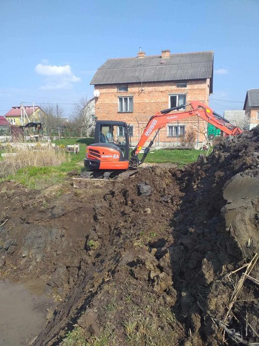 Послуги міні екскаватора-оренда міні  екскаватора