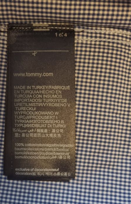 Koszula męska w kratę Tommy Hilfiger  r.M