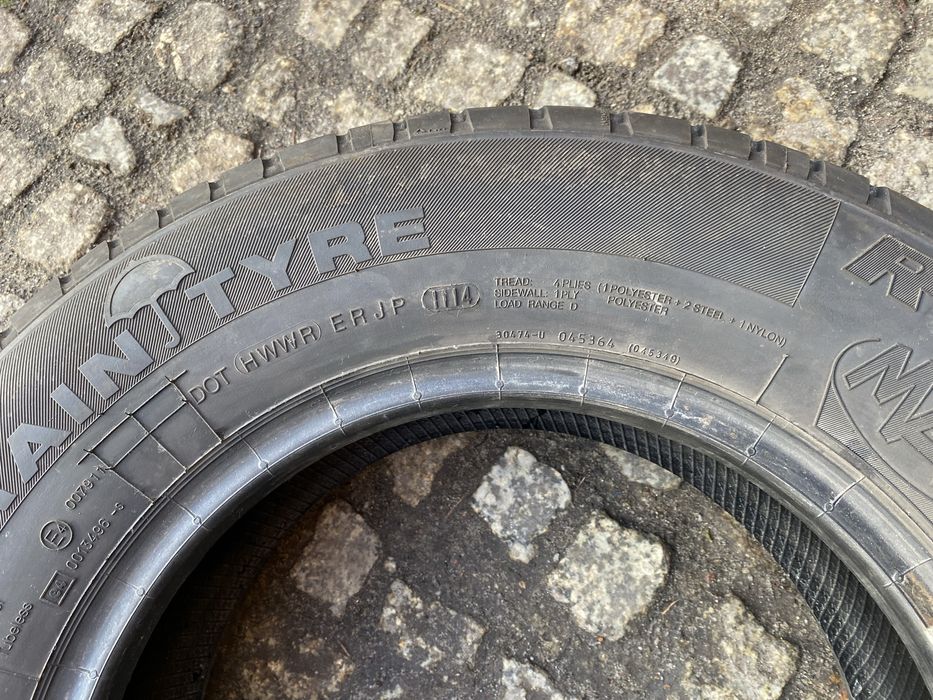 Dwie Opony 185/75R14C 102/100Q Uniroyal Rain Max The Rain Tyre, 8mm