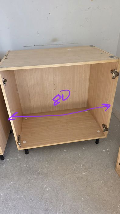 Conjunto de 5 Móveis de Cozinha com portas e ferragens