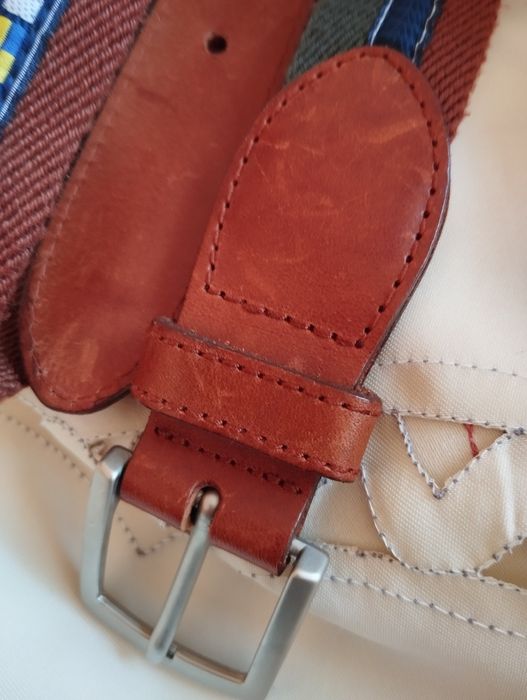 Pasek Lacoste skóra