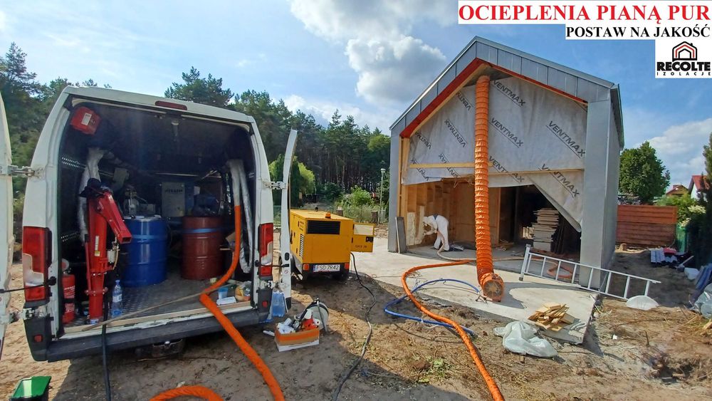 Ocieplenie - Piana PUR - Wdmuchiwana Celuloza Wełna - Termowizja Audyt