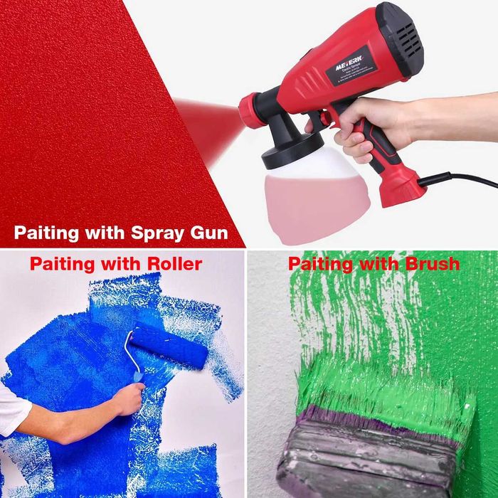 D54- Pistola pintura 1300ml grande capacidade power elétrica