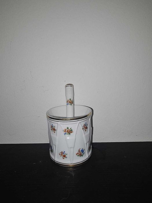 Almofariz e Pilão Vista Alegre – Porcelana Pintada à Mão