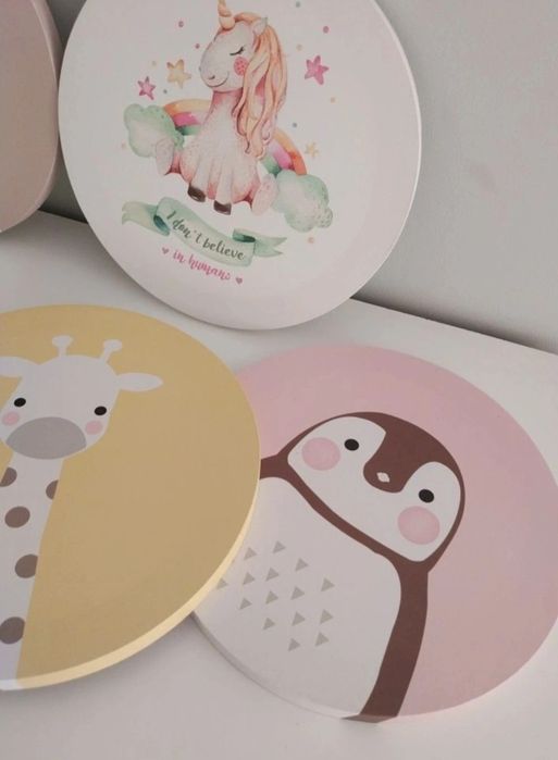Lote de 5 quadros para quarto de bebé  / criança
