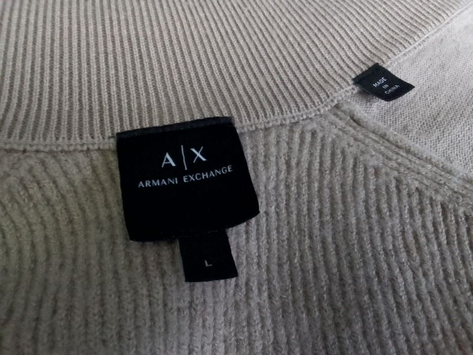 Kardigan L 40 Armani Exchange Wełna dziewicza
