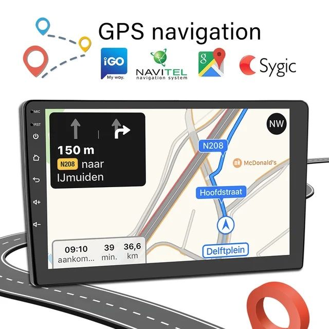 Rádio 9" android Toyota Prius CARPLAY WIFI GPS 2/32GB Novo