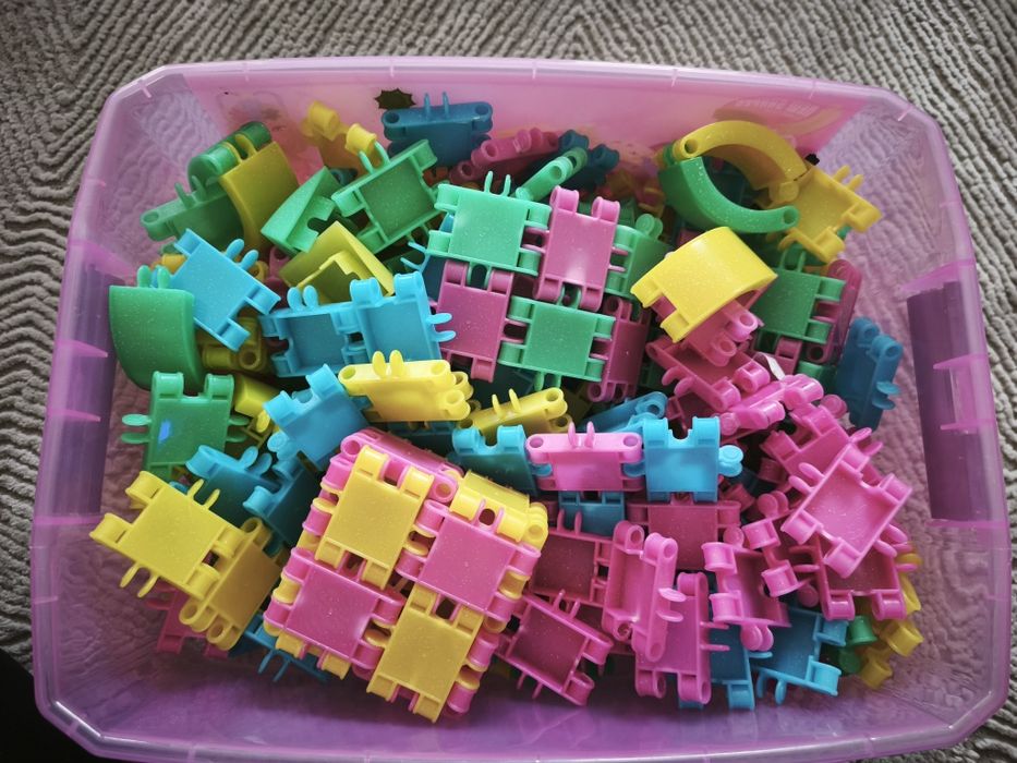 Kreatywne konstrukcyjne klocki clics glitter 400szt