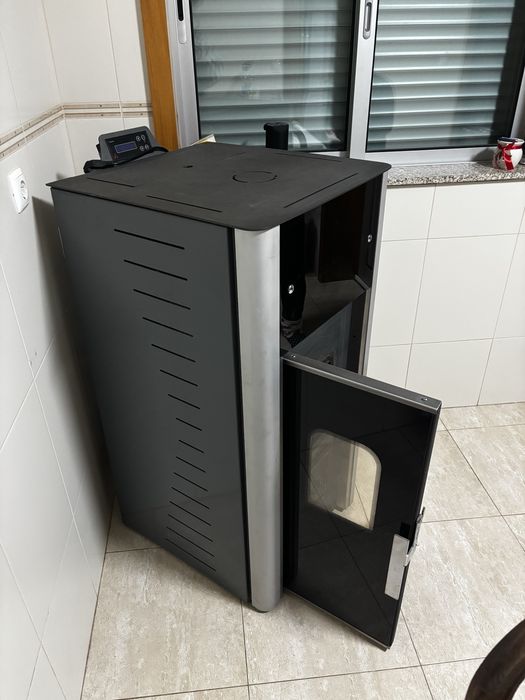 Caldeira pelets chamas de verao