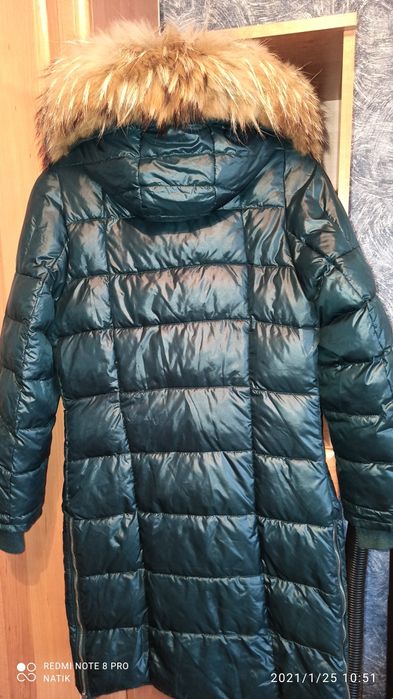 Пальто, зимовий пуховик на силіконі, 46 розмір.