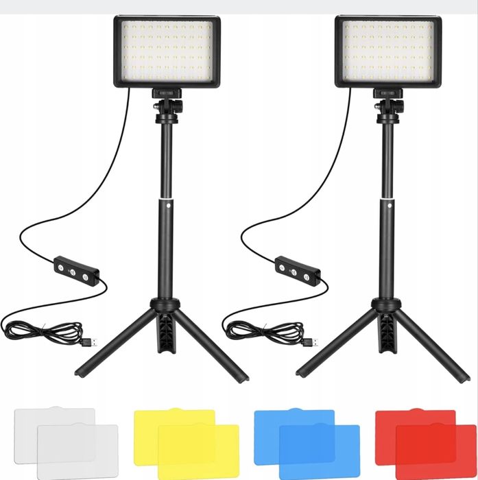 Zestaw 2 lamp do fotografi led
