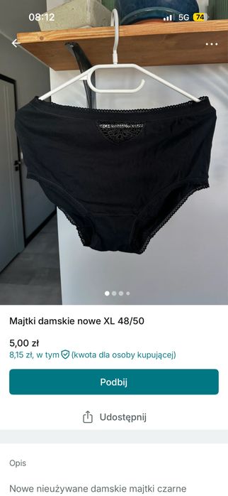 Ogłoszenie bluza majtki