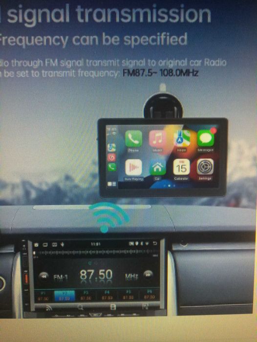 Portable Car MP5 Player. Wireless CarPlay