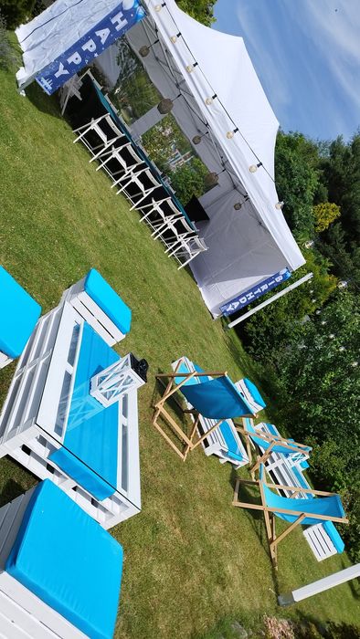 Gotowy zestaw imprezowy do Twojego Ogrodu - urodziny - Namiot 4x6 expr