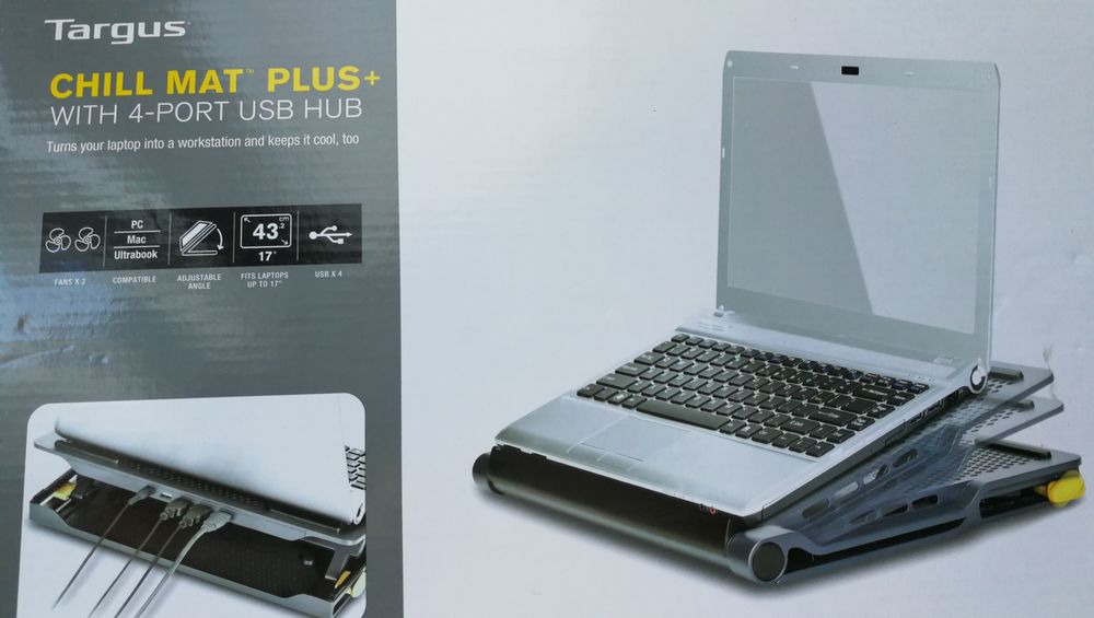 Targus Base Chill Mat Plus+ Hub USB 4 Portas64861829896323125