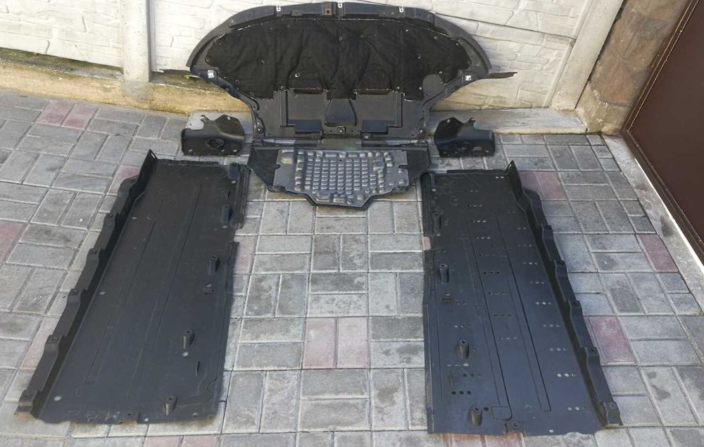 Захист двигуна, коробки. Пластикове облицювання дна авто за він кодом.