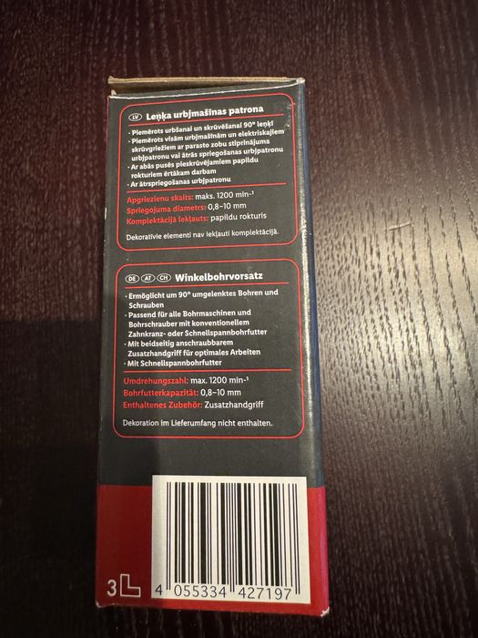 Przystawka do wiercenia kątowego PARKSIDE